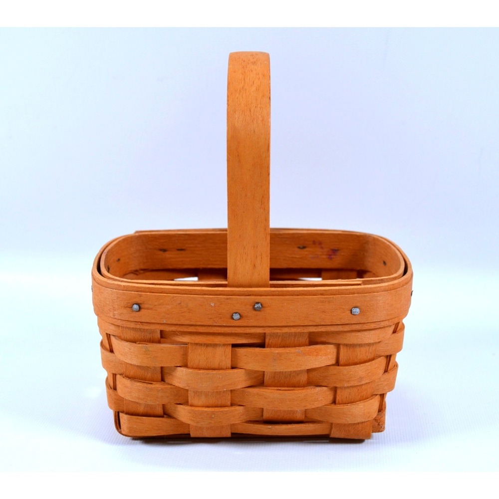 Longaberger 1995 Small Basket 5.5"x 3.5" Mini Heartland Chore